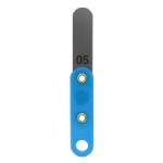 Søgerblad 0,05 mm med plastik håndtag (lyseblå)